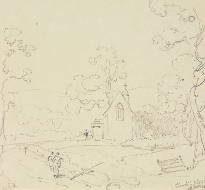 Shanklin Church, Wight-sziget, 1829. május 28 alkotó: Capt. Thomas Hastings