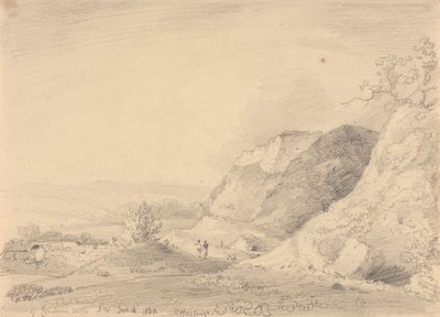 A Carisbrooke kastély délkeleti bástyája, 1830. június 14 alkotó: Capt. Thomas Hastings