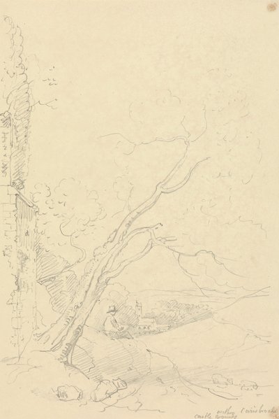 A Carisbrooke Castle Grounds területén, Wight-szigeten alkotó: Capt. Thomas Hastings
