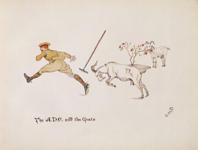 The A.D.C and the Goats, The Leaguer of Ladysmith, 1900 alkotó: Captain Clive Dixon