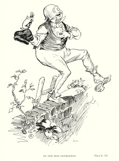 Dickens karakter: An Old Mad Gentleman (litho) alkotó: Captain Edward Henry Handley Read