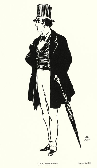 Dickens karakter: John Rokesmith (litho) alkotó: Captain Edward Henry Handley Read