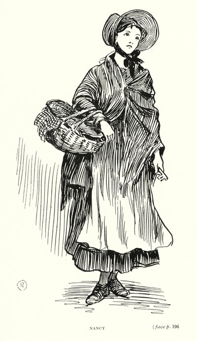 Dickens karakter: Nancy (litho) alkotó: Captain Edward Henry Handley Read