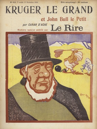 Paul Kruger, a Le Rire illusztrációja alkotó: Caran d Ache