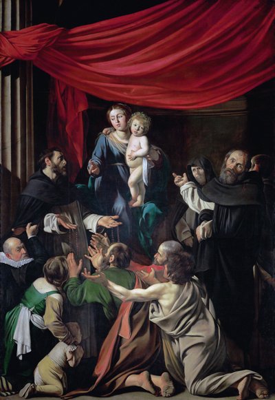 A Rózsafüzér Madonnája alkotó: Caravaggio