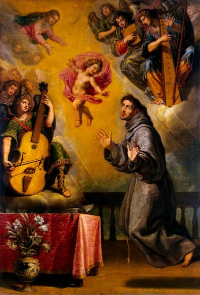 Páduai Szent Antal látomása, 1631. alkotó: Carducho