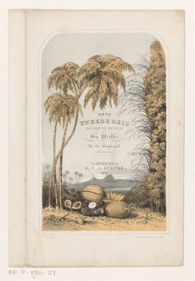 Trópusi táj Címlap: Pfeiffer Ida, Második utazásom a világ körül, 1856 alkotó: Carel Christiaan Antony Last