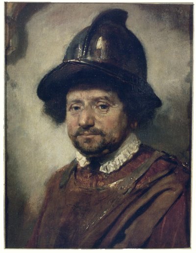 Férfi sisakkal alkotó: Carel Fabritius