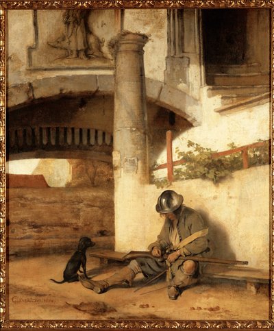 Az alvó őrszem alkotó: Carel Fabritius