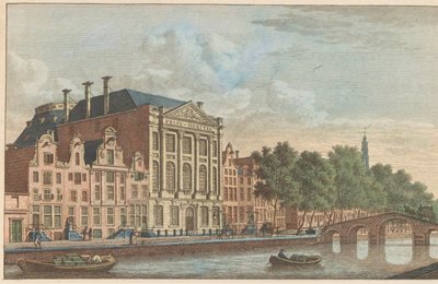 Felix Meritis épülete Amszterdamban, 1790 körül A Felix Meitis Társaság épülete Amszterdamban / Edifices de la societe dit Félix Méritis à Amsterdam (cím az objektumon) alkotó: Carel Frederik Bendorp (I)