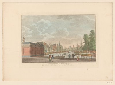 Kilátás a Leuvehavenre Rotterdamban Leuvehaven in Rotterdam / La canal dit Leuvehaven a Rotterdam (cím az objektumon) alkotó: Carel Frederik Bendorp (I)