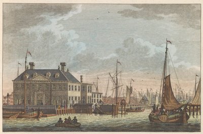 Kilátás a New City Innre, 1790 körül Nieuwe Stads-Herberg Amszterdamban / Vue de L