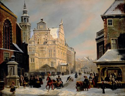 Városháza, Hága, 1853. alkotó: Carel Jacobus Behr