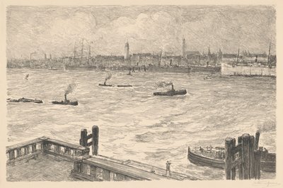 Haven te Hamburg alkotó: Carel Nicolaas Storm van 