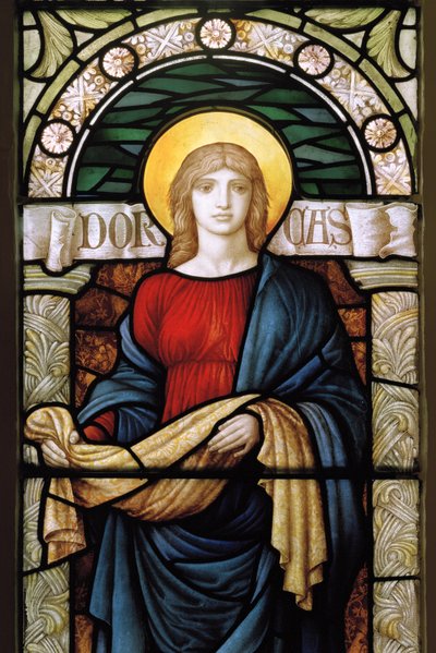Dorcas, 1887 (ólomüveg) alkotó: Carl Almquist