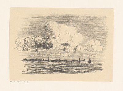 Felhők a víz felett alkotó: Carl August Breitenstein
