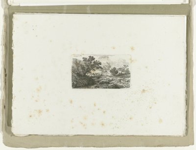 Táj híd a patak felett Tizenhat tájkép (sorozat címe) alkotó: Carl August Lebschee