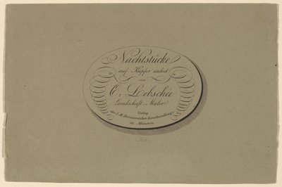 Négy éjszakai darab alkotó: Carl August Lebschee
