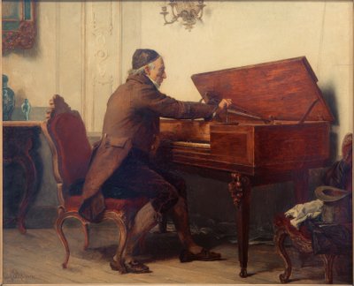 Mann am asztali billentyűzet alkotó: Carl Bernhard Schlösser