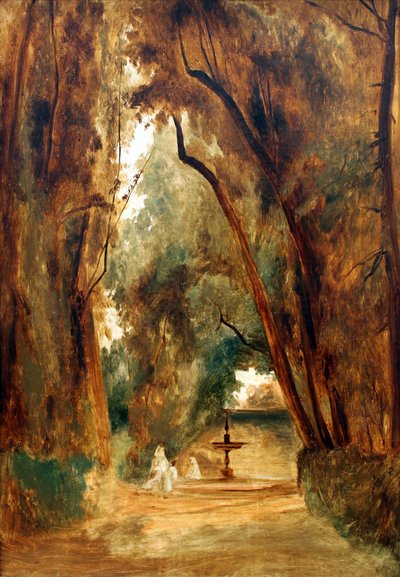 Villa Borghese parkja alkotó: Carl Blechen