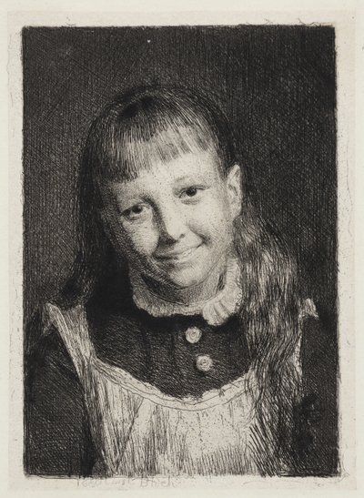 A nevető lány. Ida Alma Bloch portréja alkotó: Carl Bloch