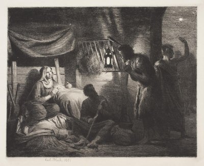A Pásztorok imádata alkotó: Carl Bloch