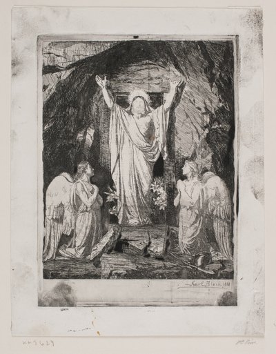 Krisztus feltámadása alkotó: Carl Bloch