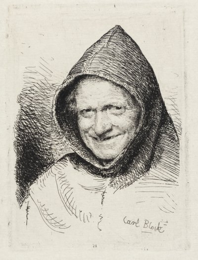 Mosolygó szerzetes alkotó: Carl Bloch