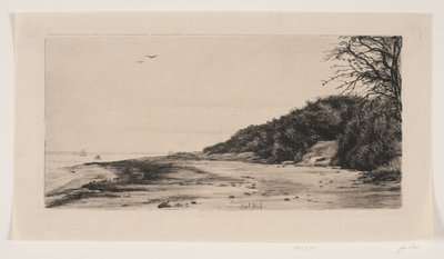 A szikla a tenger mellett alkotó: Carl Bloch