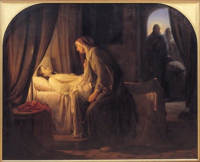 Jairius lánya alkotó: Carl Bloch