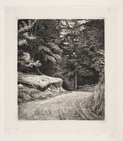 Az út Granskovenben alkotó: Carl Bloch