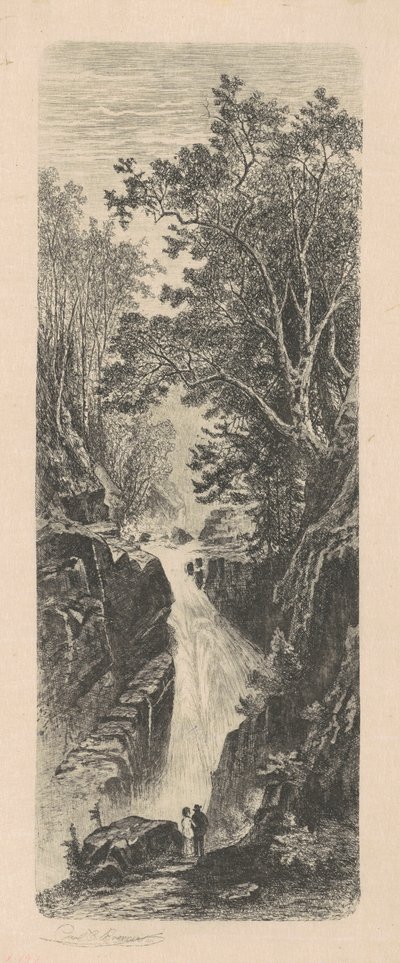 Vízesés, Cumberland-hegység alkotó: Carl C. Brenner