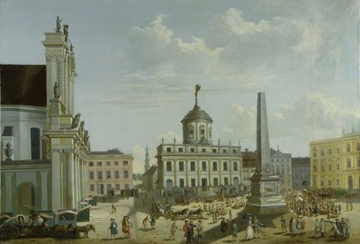 A városháza látképe, 1772 alkotó: Carl Christian Baron