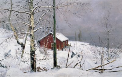 Egy kisbirtok (olaj, vászon) alkotó: Carl-Edvard Diriks