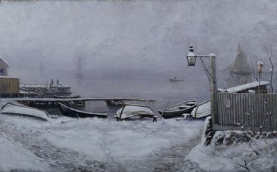 Decemberi nap Drøbak közelében alkotó: Carl-Edvard Diriks