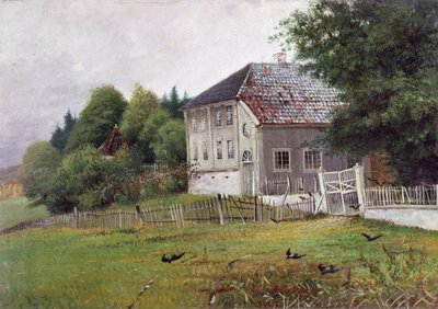 Közjegyző háza, Drobak (olaj, vászon) alkotó: Carl-Edvard Diriks