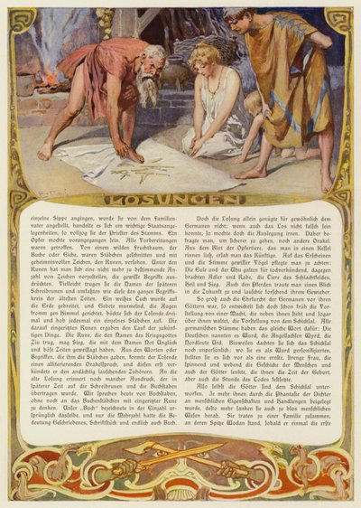 Rúnák olvasása (színes litó) alkotó: Carl Emil Doepler