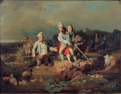 Veszekedő molnárok alkotó: Carl Engel von Rabenau