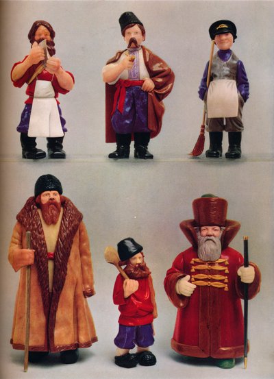 Orosz nemzeti típusok, c1935 alkotó: Carl Fabergé
