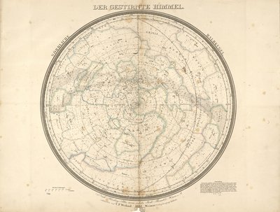 A csillagos égbolt - északi félteke alkotó: Carl Ferdinand Weiland
