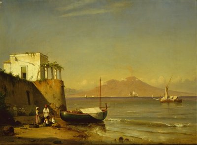 Vezúv Capriról (olaj, vászon) alkotó: Carl Frederik Sorensen