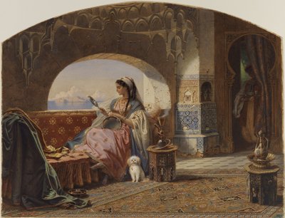 Szépség tamburával alkotó: Carl Friedrich Heinrich Werner
