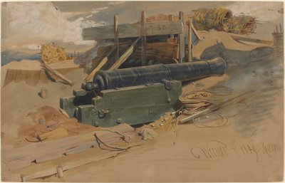 Ágyú egy bástyánál alkotó: Carl Friedrich Heinrich Werner