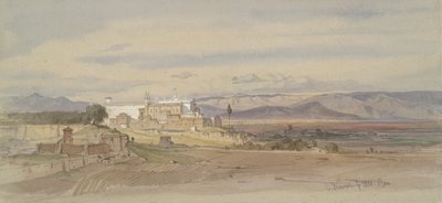 Római táj San Giovannival Lateranóban alkotó: Carl Friedrich Heinrich Werner