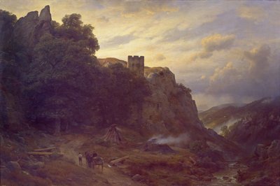 Vár az Eifelben alkotó: Carl Friedrich Lessing