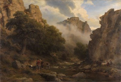 A Bode völgye a Harzban alkotó: Carl Friedrich Lessing