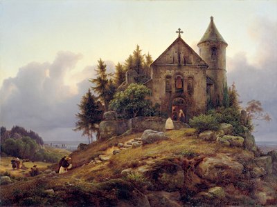 Az erdei kápolna alkotó: Carl Friedrich Lessing