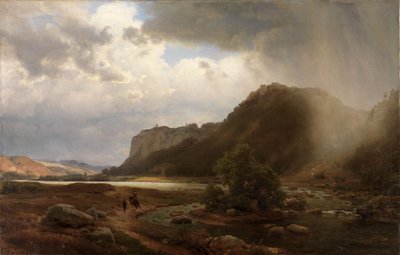 Folyóparti táj alkotó: Carl Friedrich Lessing