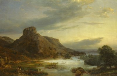 Hegyek esti ködben, 1856 alkotó: Carl Friedrich Lessing