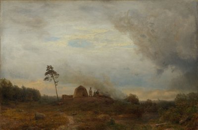 Lengyel tábor a pusztán alkotó: Carl Friedrich Lessing